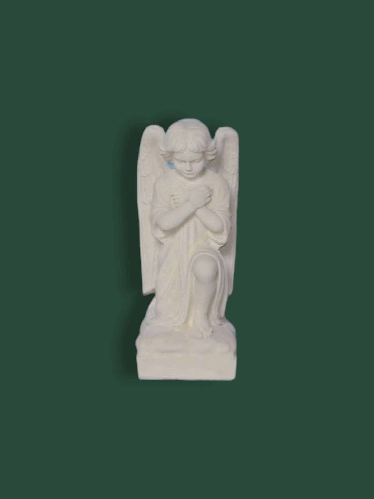 Statua Sacra Angelo in ginocchio in cemento 55 cm