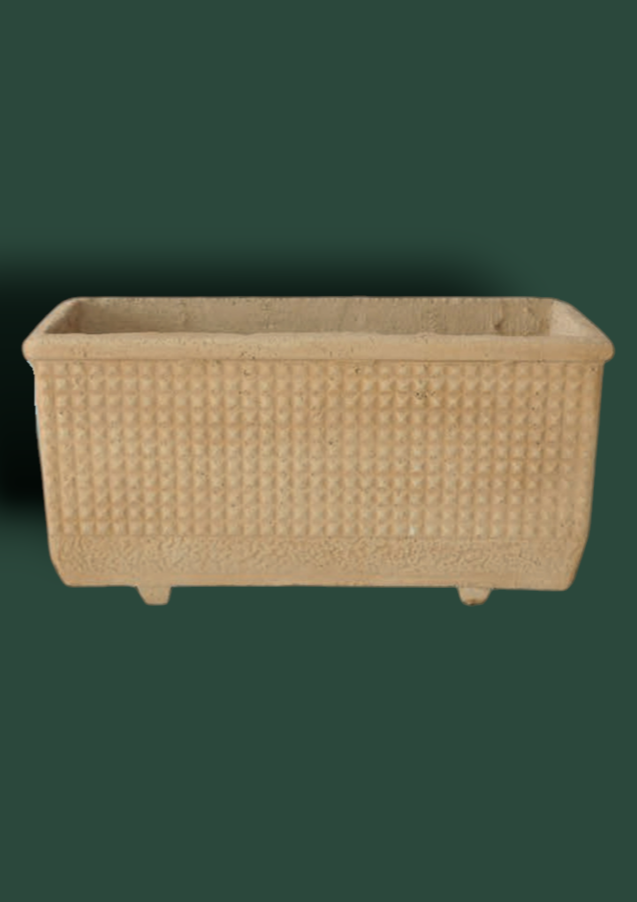 Cassetta Punta Diamante in cemento da giardino 53cm