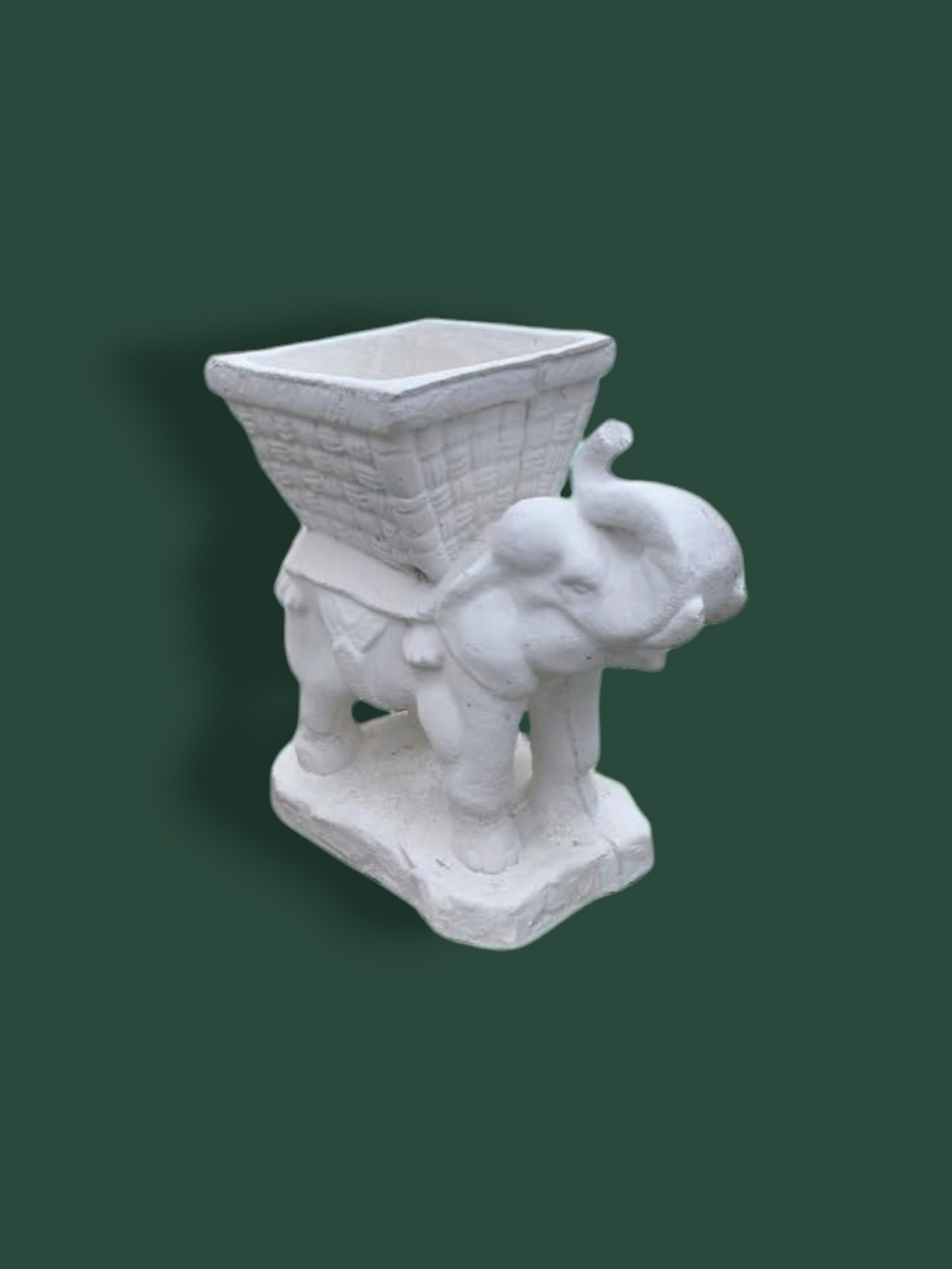 Statua Elefante con fioriera in cemento