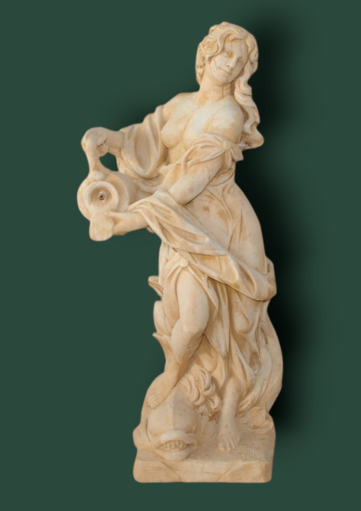 Statua Ninfa in cemento da giardino 140cm