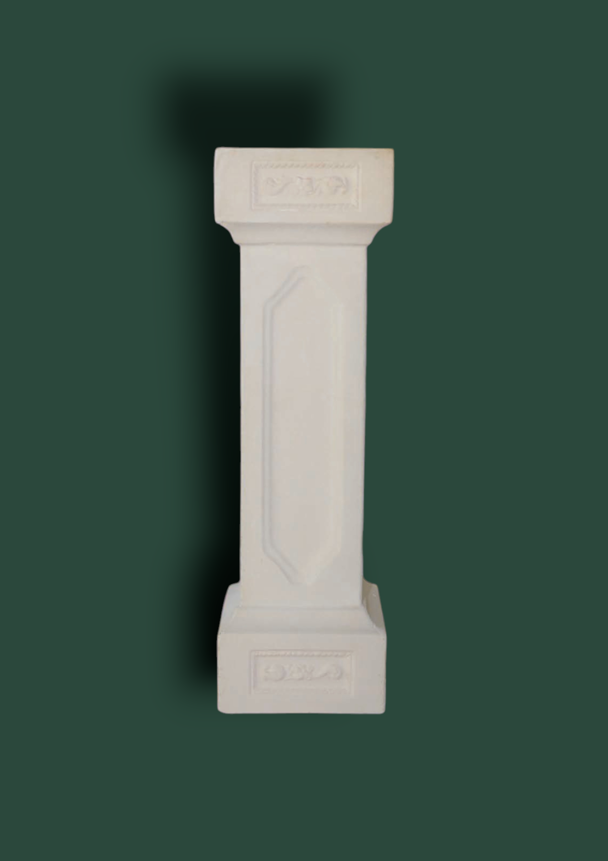 Colonna Piantone decorato in cemento da giardino 91cm