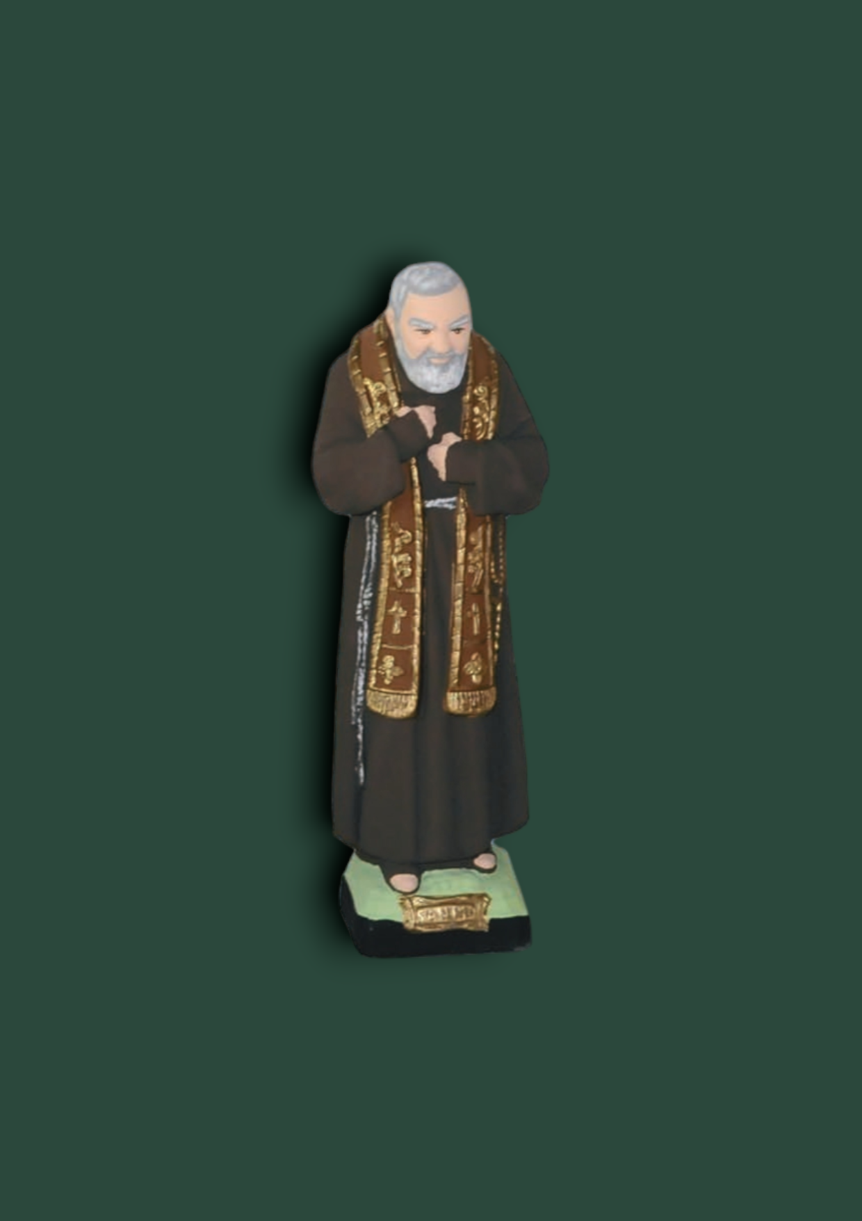 Statua Sacra San Pio in cemento 60 cm