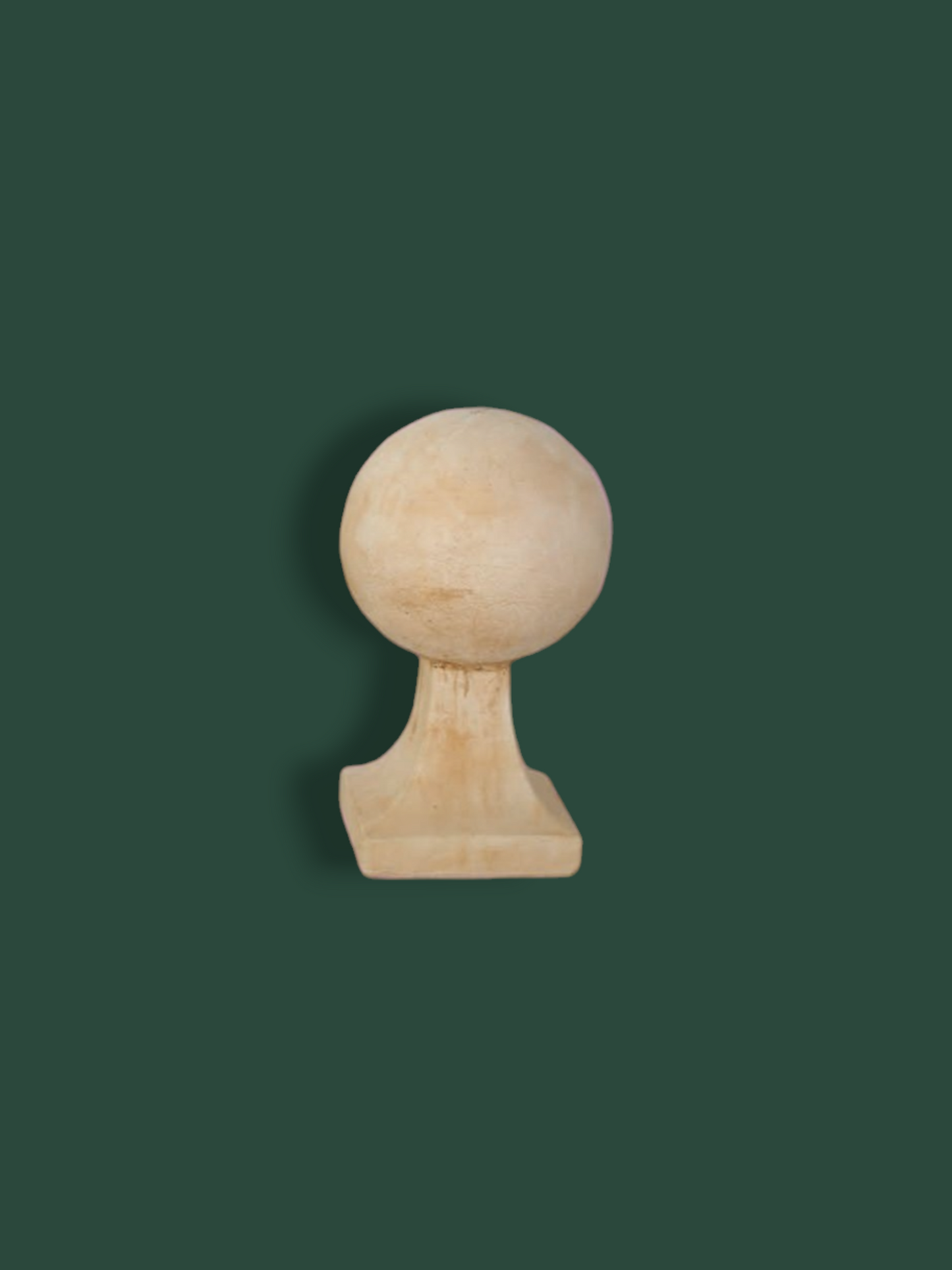 Sfera 3 decorativa in cemento per giardino con base- 42 cm