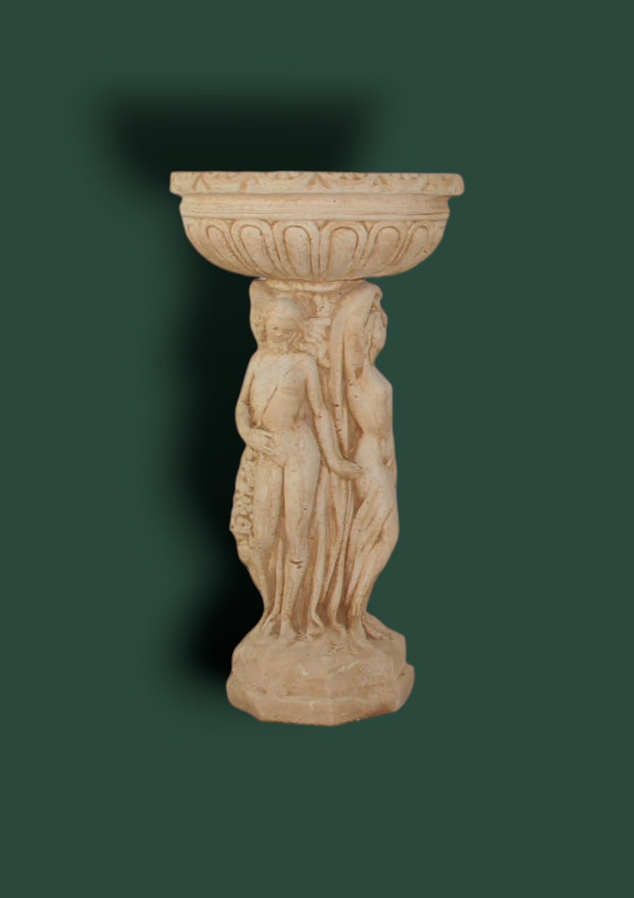 Putto Tre Grazie in cemento da giardino 90cm