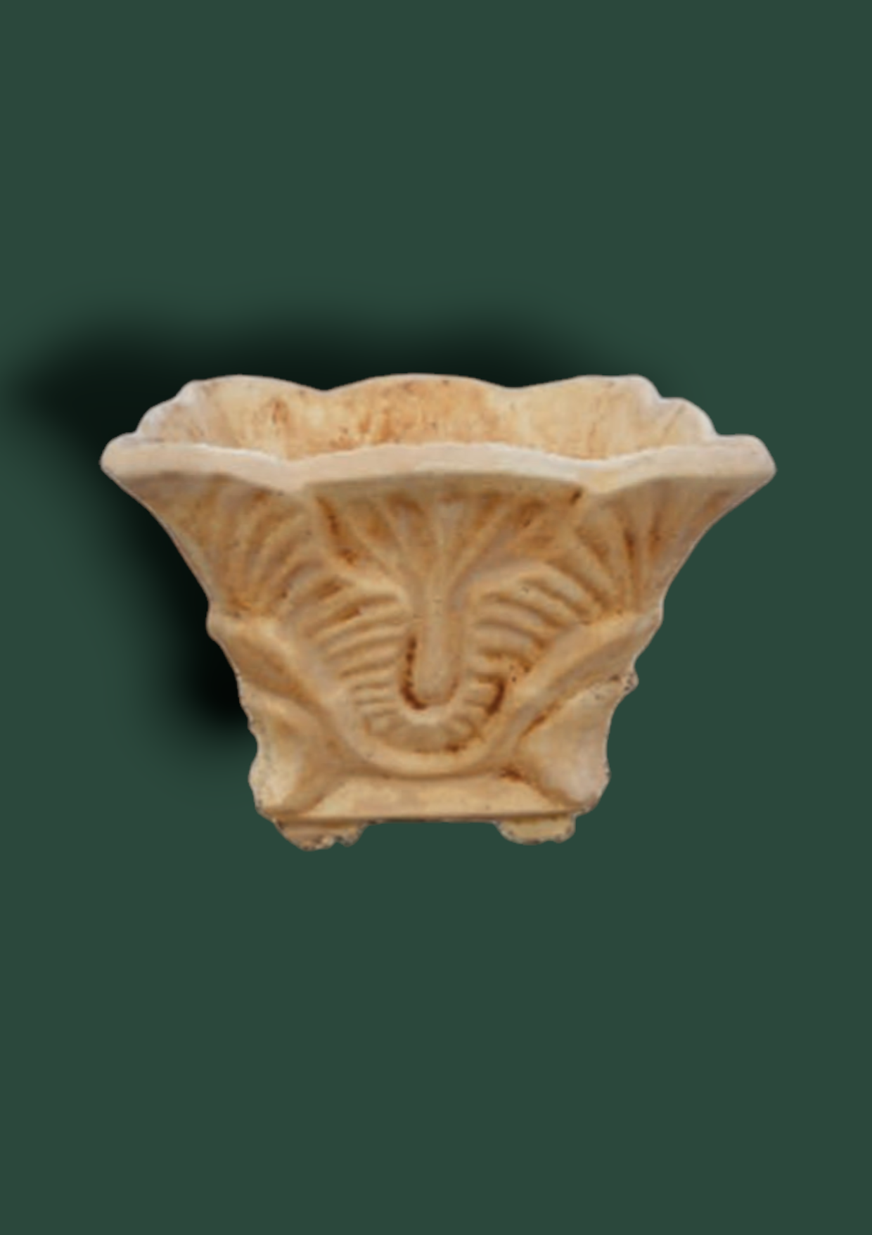Vaso Ventaglio in cemento da giardino 52cm