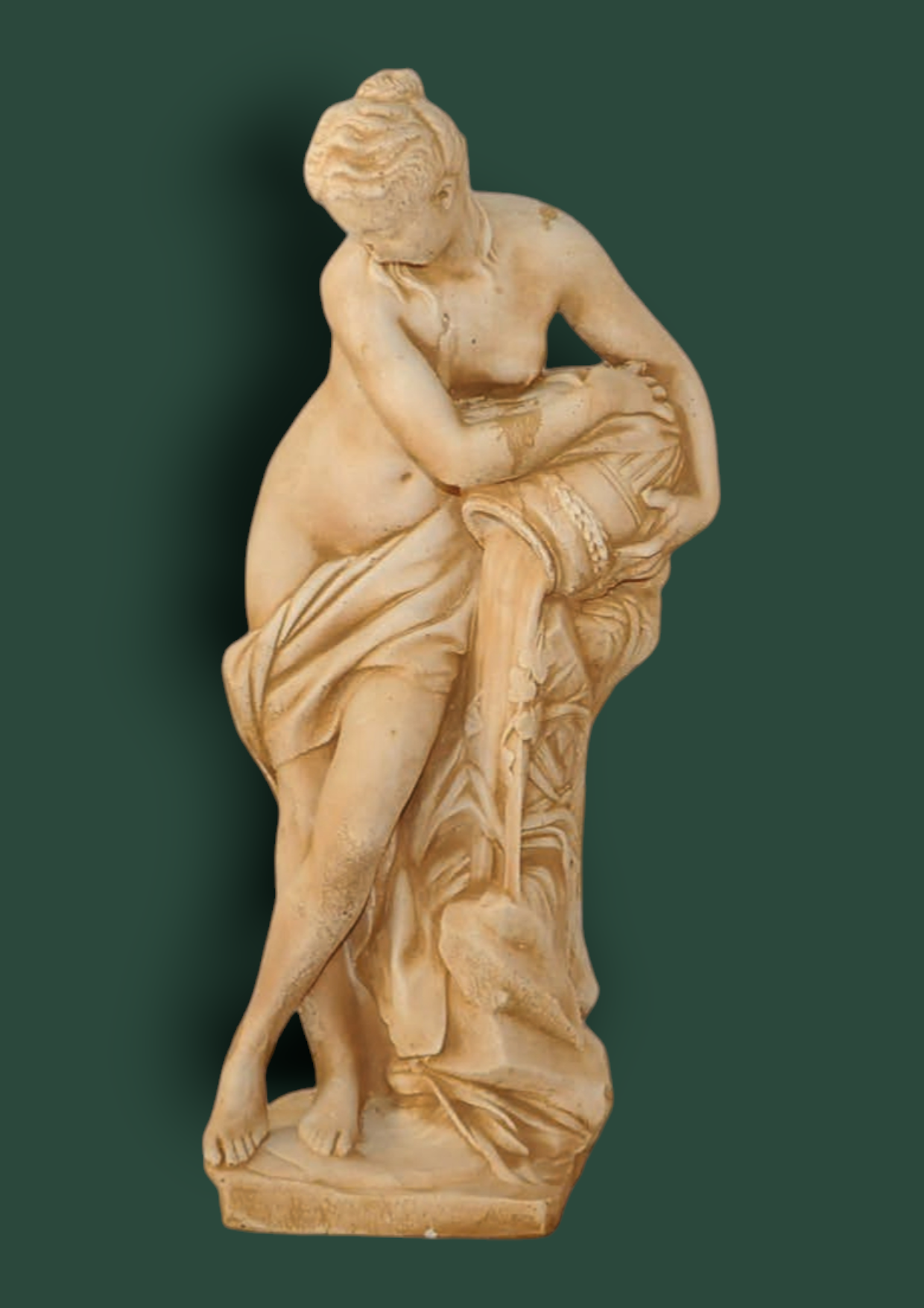 Statua Venere alla fonte in cemento da giardino 80cm