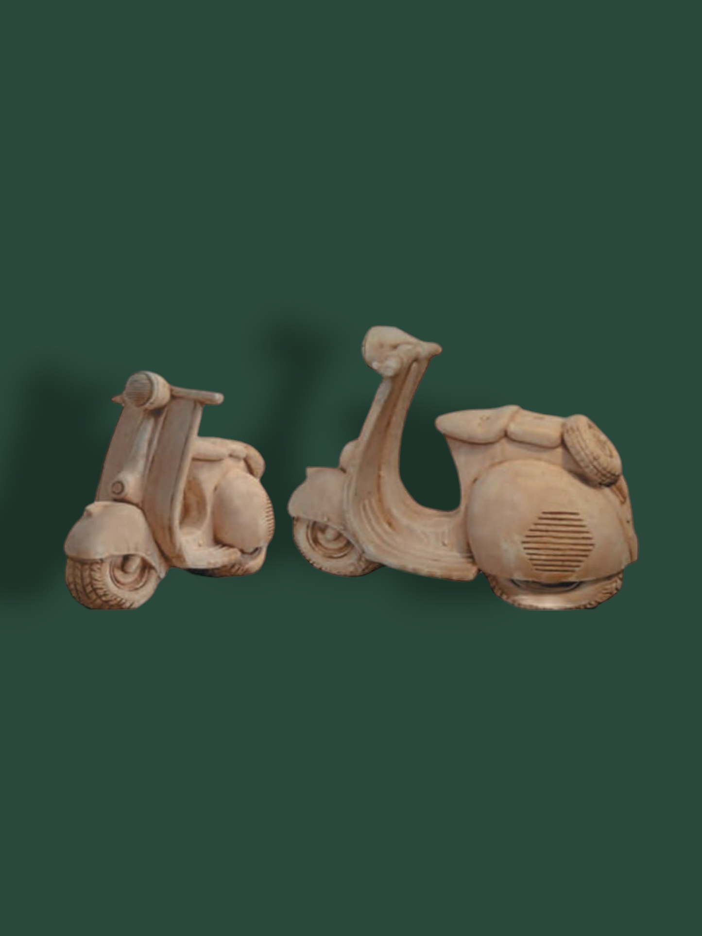 Vespa decorativa in cemento per giardino