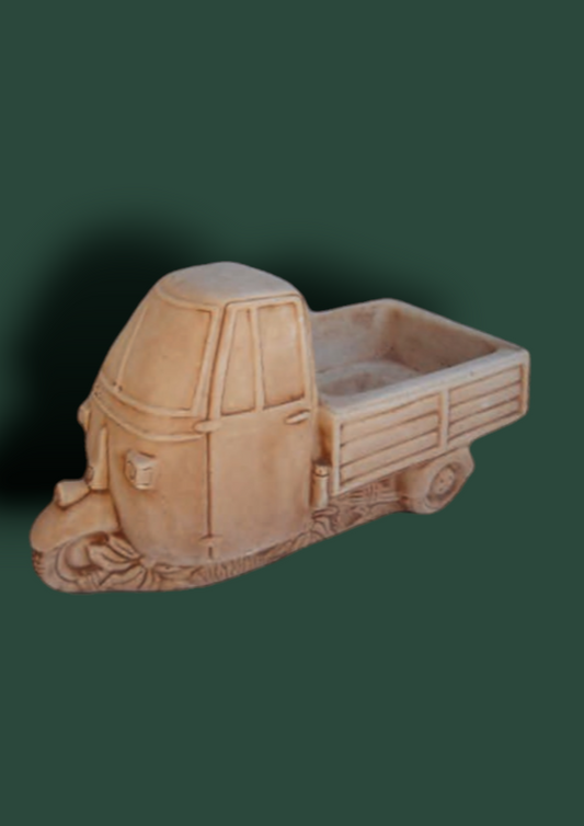 Vaso Ape car in cemento da giardino 35cm