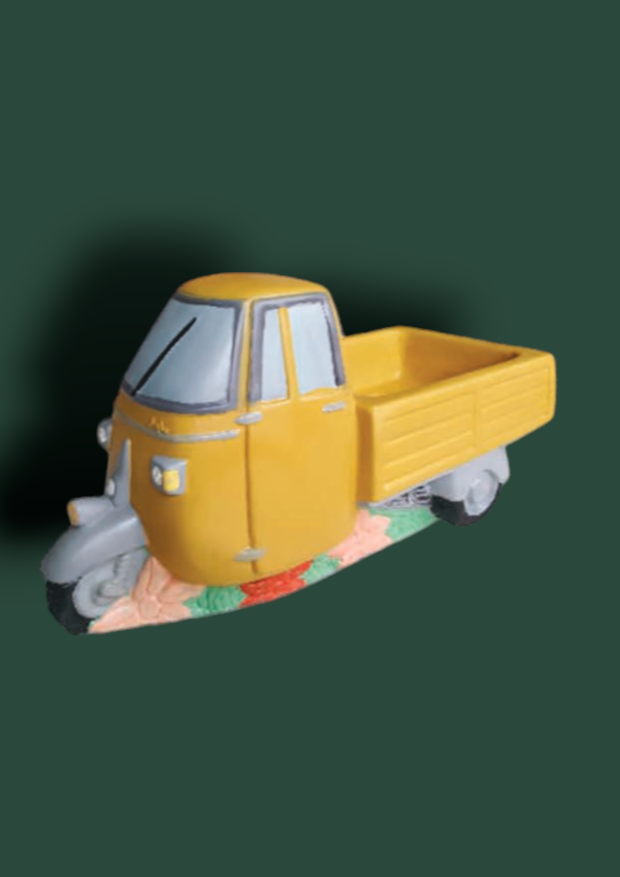 Vaso Ape car in cemento da giardino 35cm