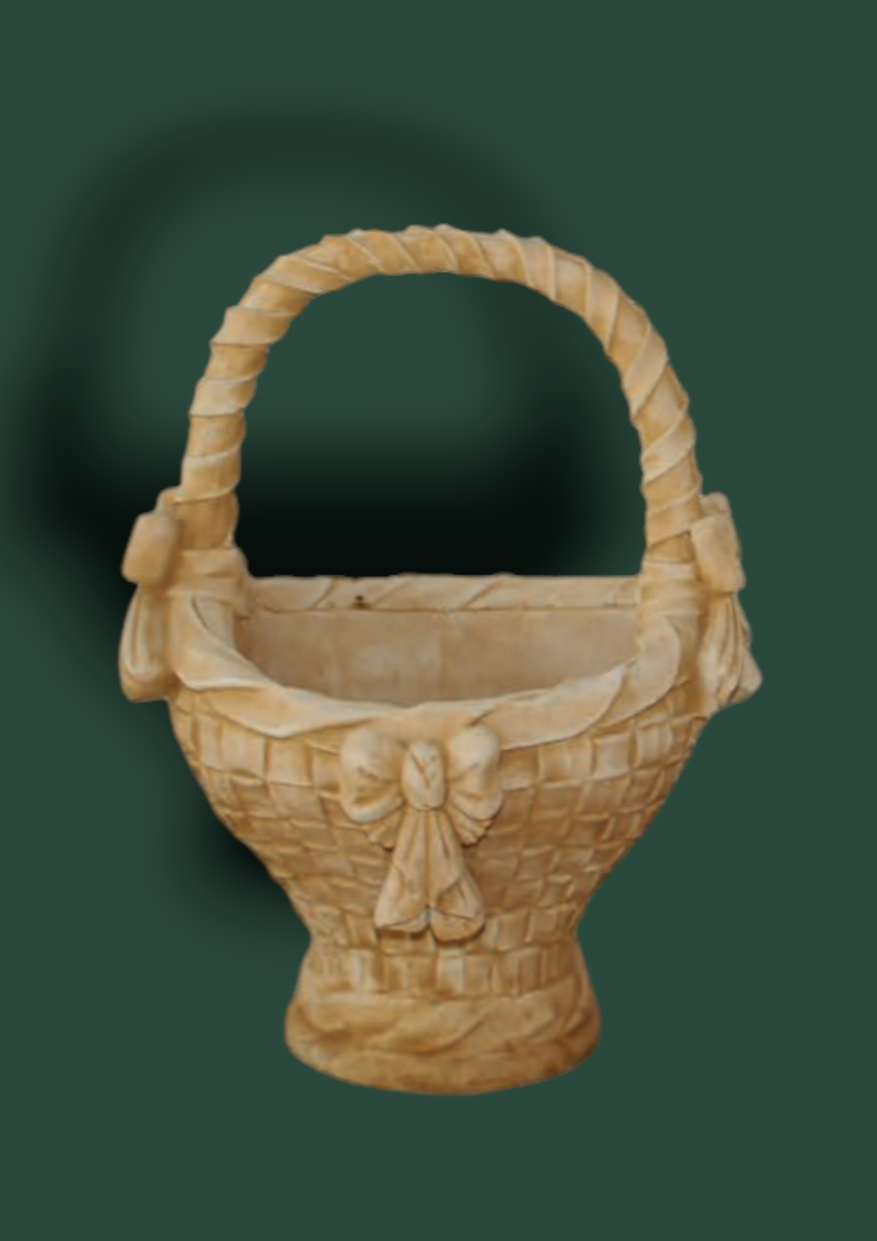 Vaso Cestino in cemento da giardino 80cm