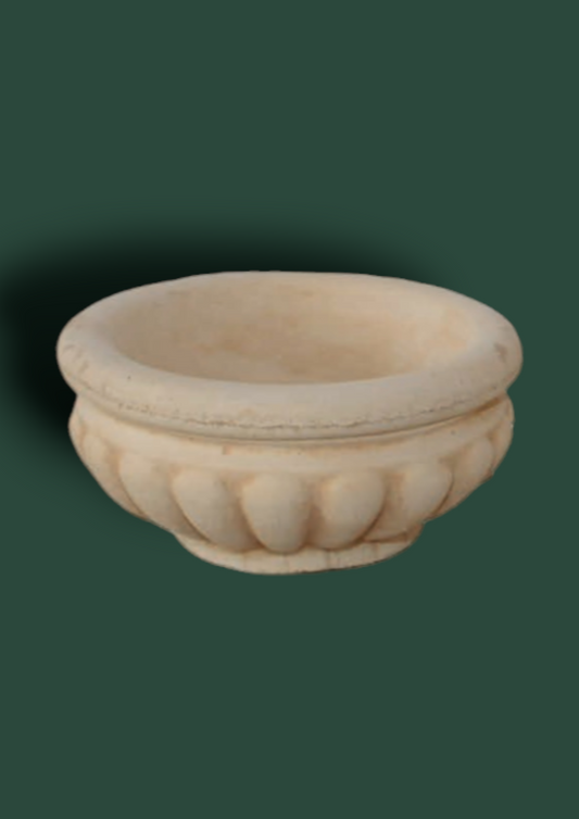 Vaso /ciotola Gemina in cemento da giardino 21cm