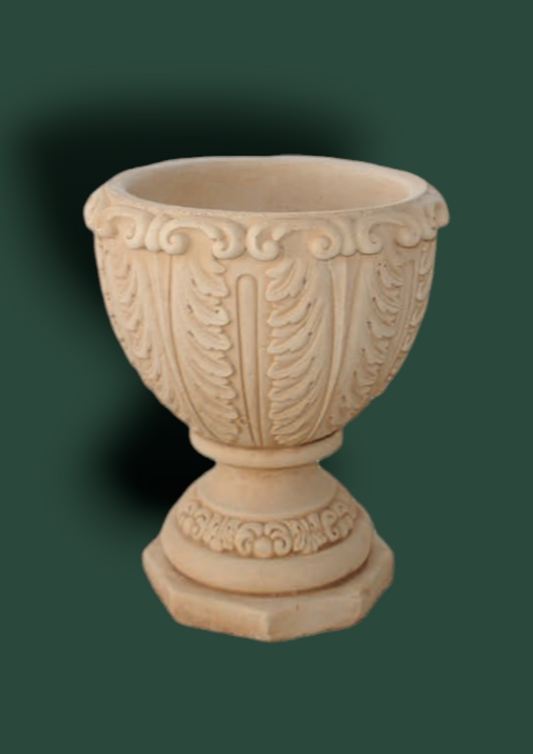 Vaso Crater 1 in cemento da giardino 64cm