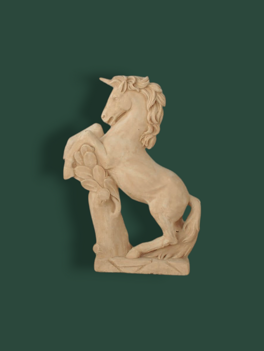 Statua Cavallo Rampante in cemento 80 cm
