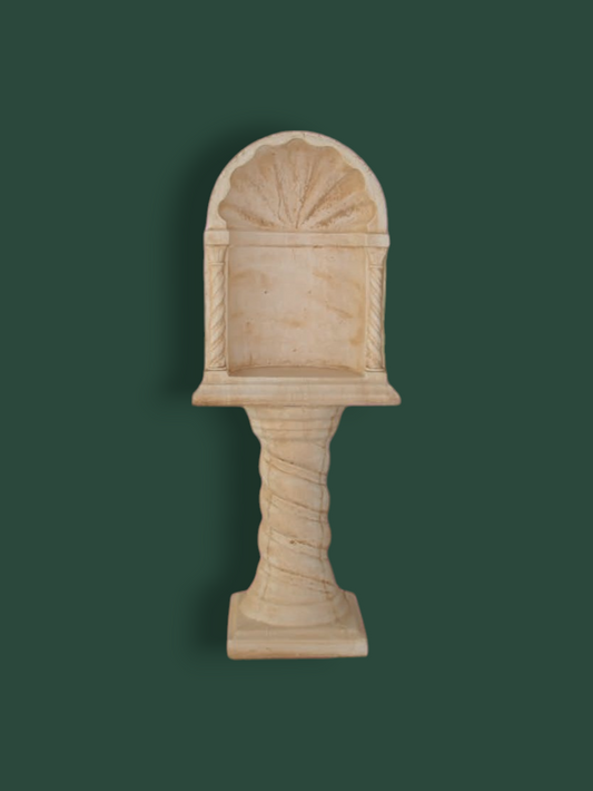 Cupola con colonna 3 in cemento 128 cm– nicchia decorativa da giardino
