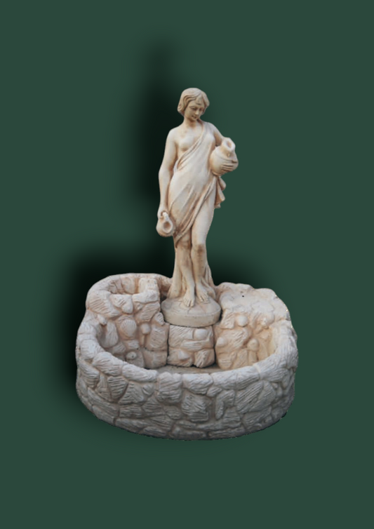 Fontana Acquaiola in cemento da giardino 120cm