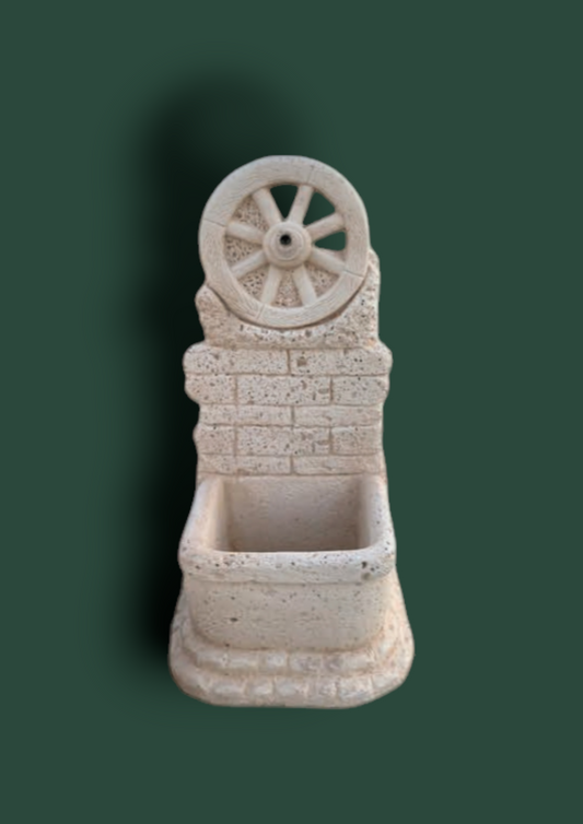 Fontana Carro in cemento da giardino