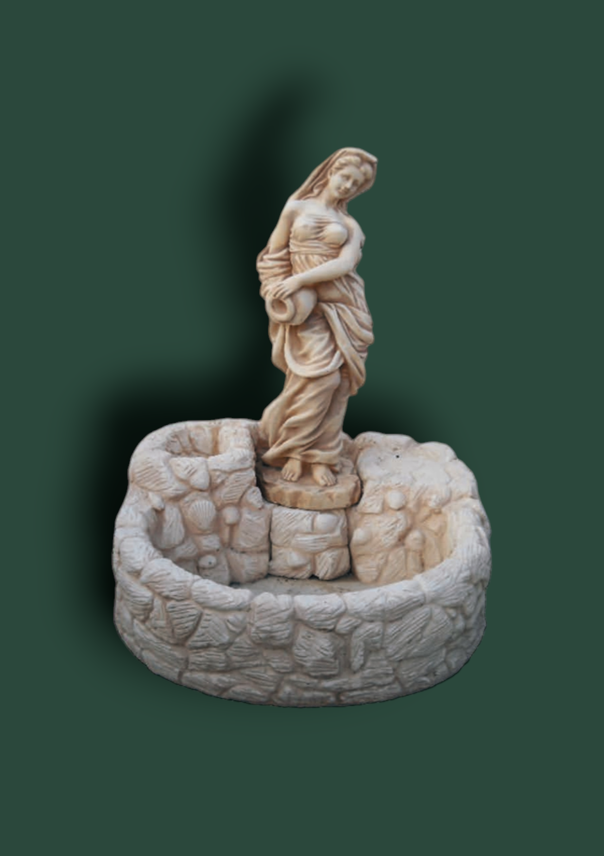Fontana Liliana in cemento da giardino 120cm