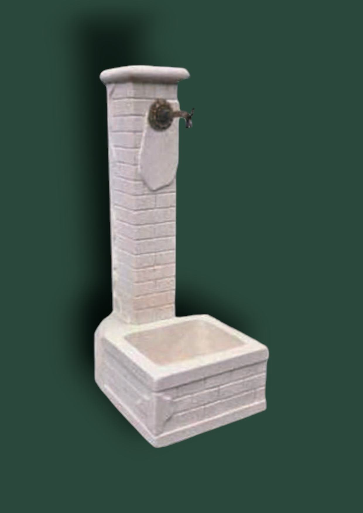 Fontana Mattone in cemento da giardino 90cm