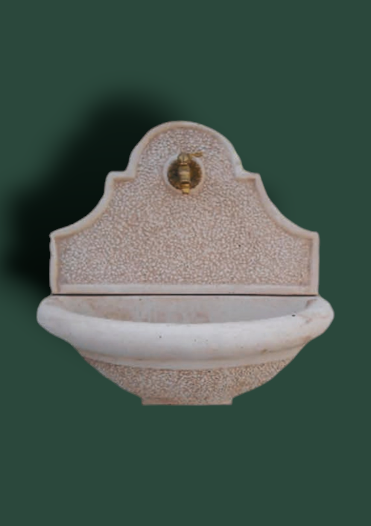 Fontana Sassolini a parete in cemento da giardino 80cm