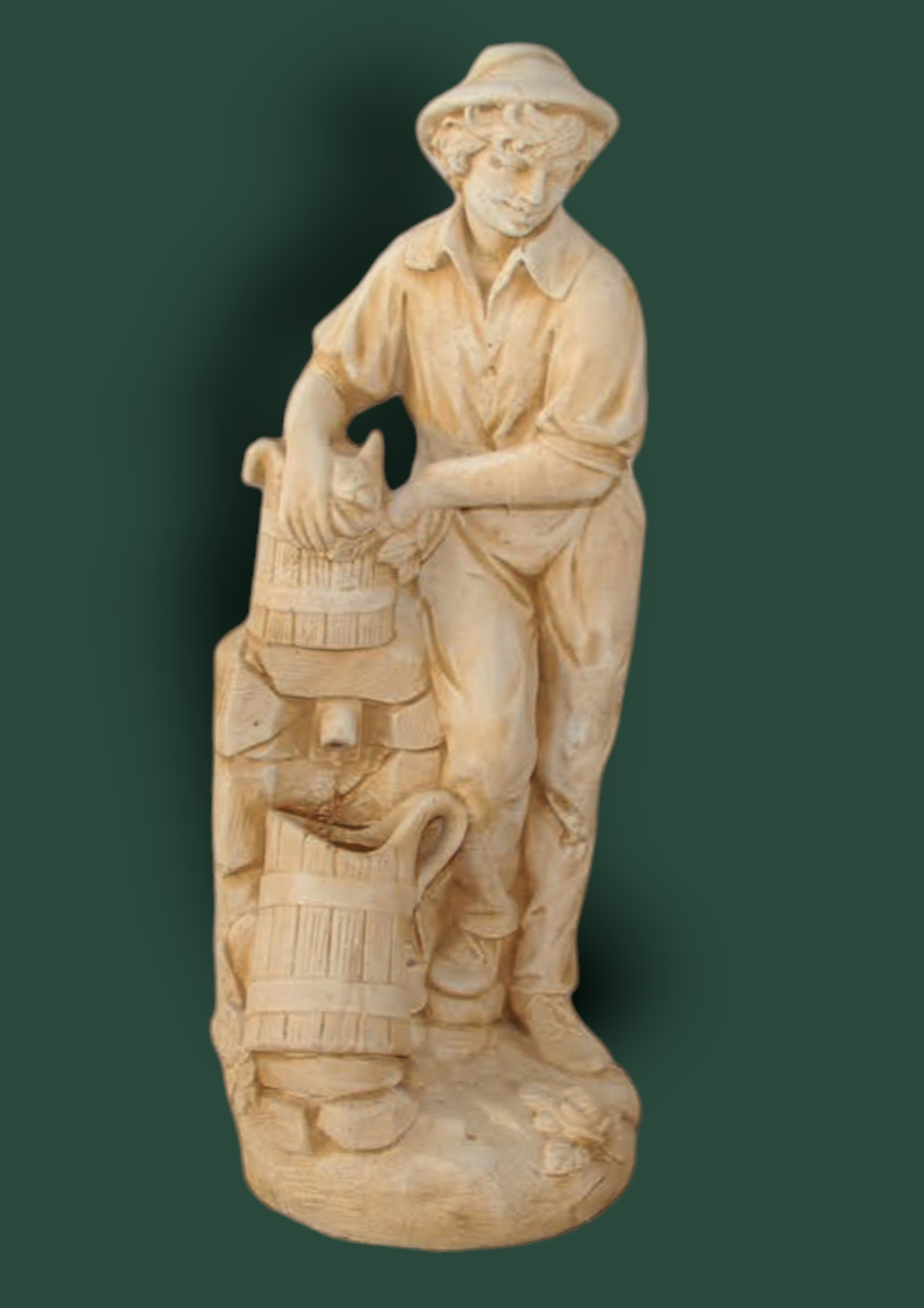 Statua Giano in cemento da giardino 100cm