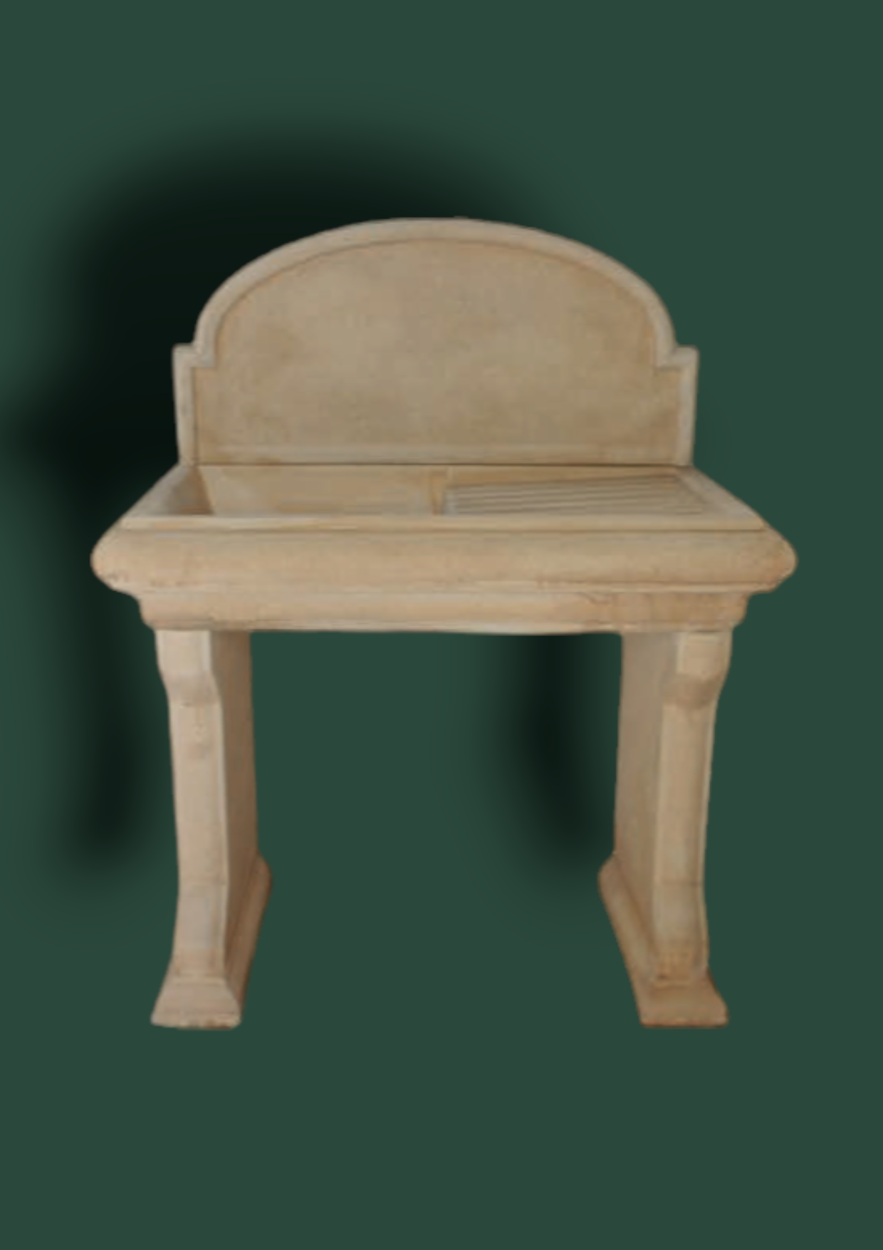 Lavandino in cemento da giardino 120cm