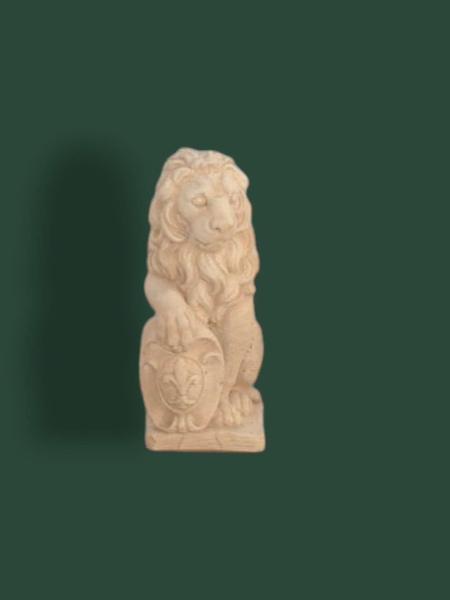 Statua Leone Fiesole Sinistro in cemento 40 cm