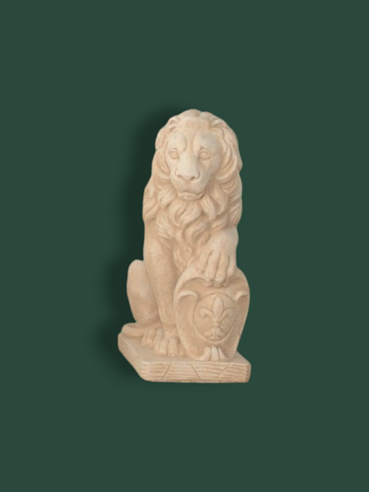 Statua Leone Firenze Destro in cemento 56 cm