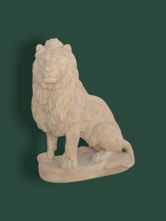 Statua Leone Gigante Sinistro in cemento 135 cm
