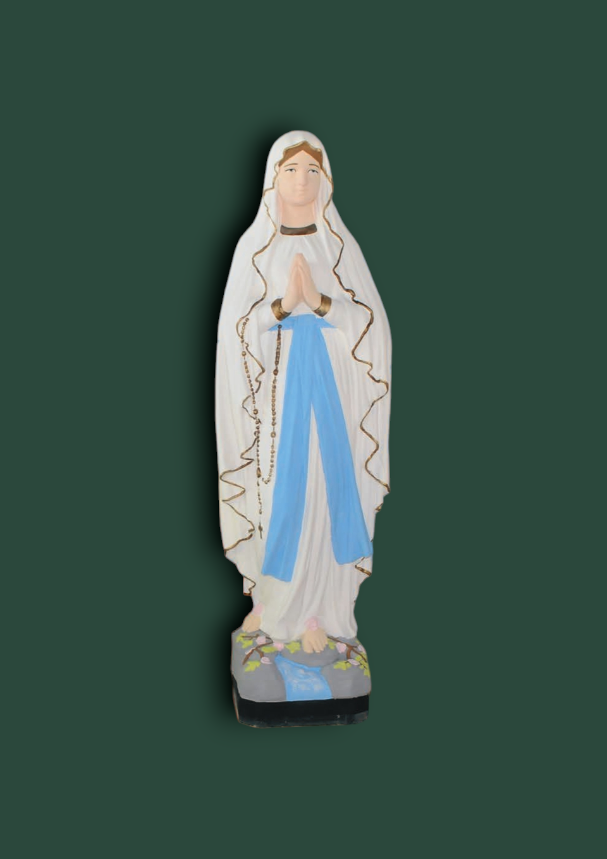 Statua Sacra Madonna Lourdes in cemento 128 cm