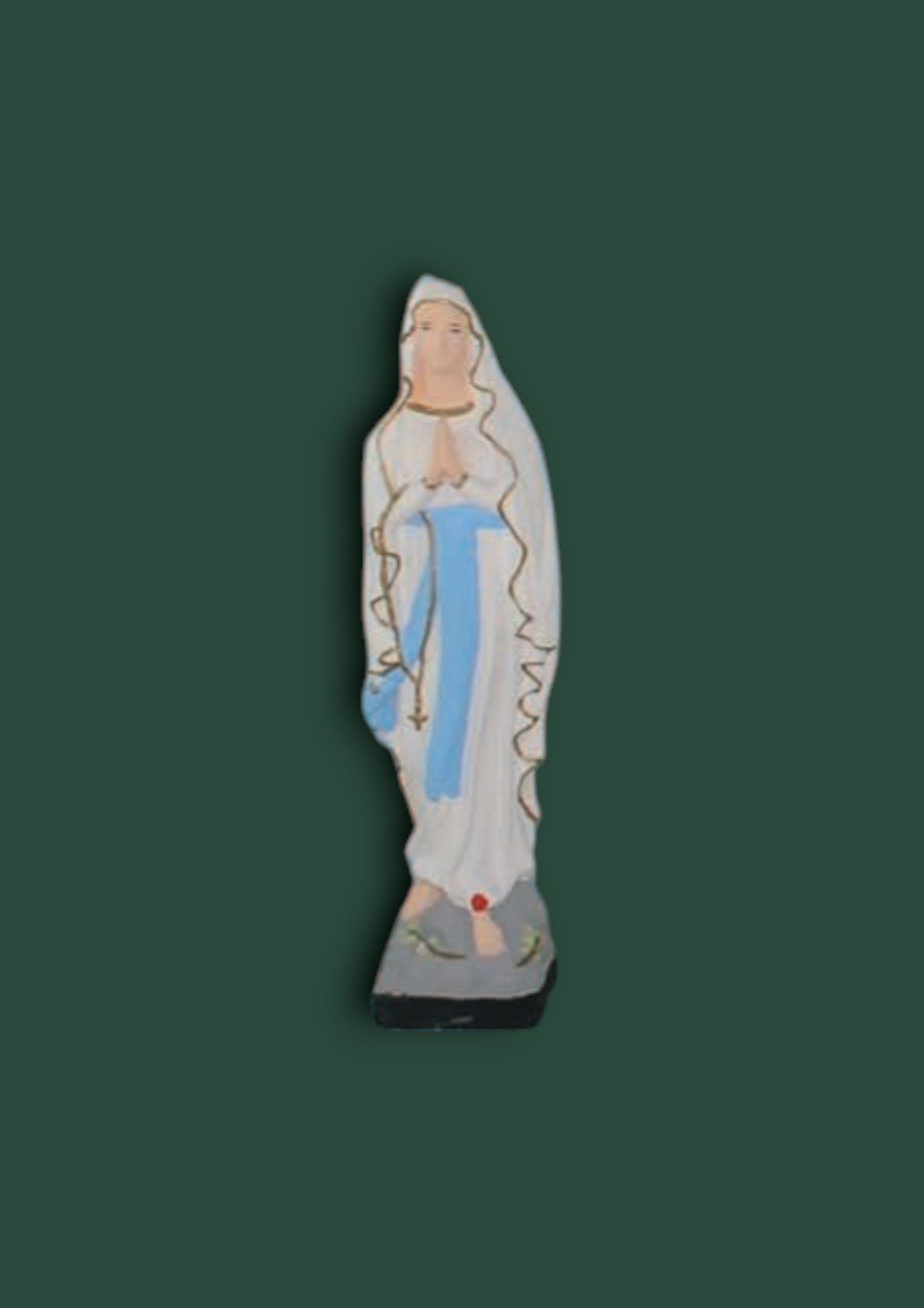 Statua Sacra Madonna Lourdes in cemento 50 cm