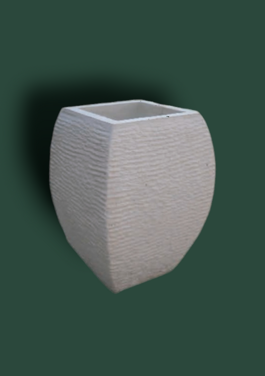 Vaso Moderno Bocciardato in cemento da giardino 59cm