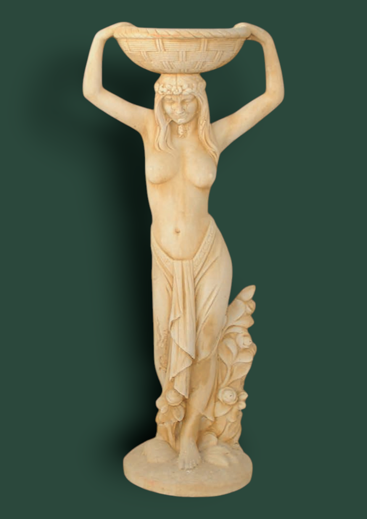 Statua Moira in cemento da giardino 140cm