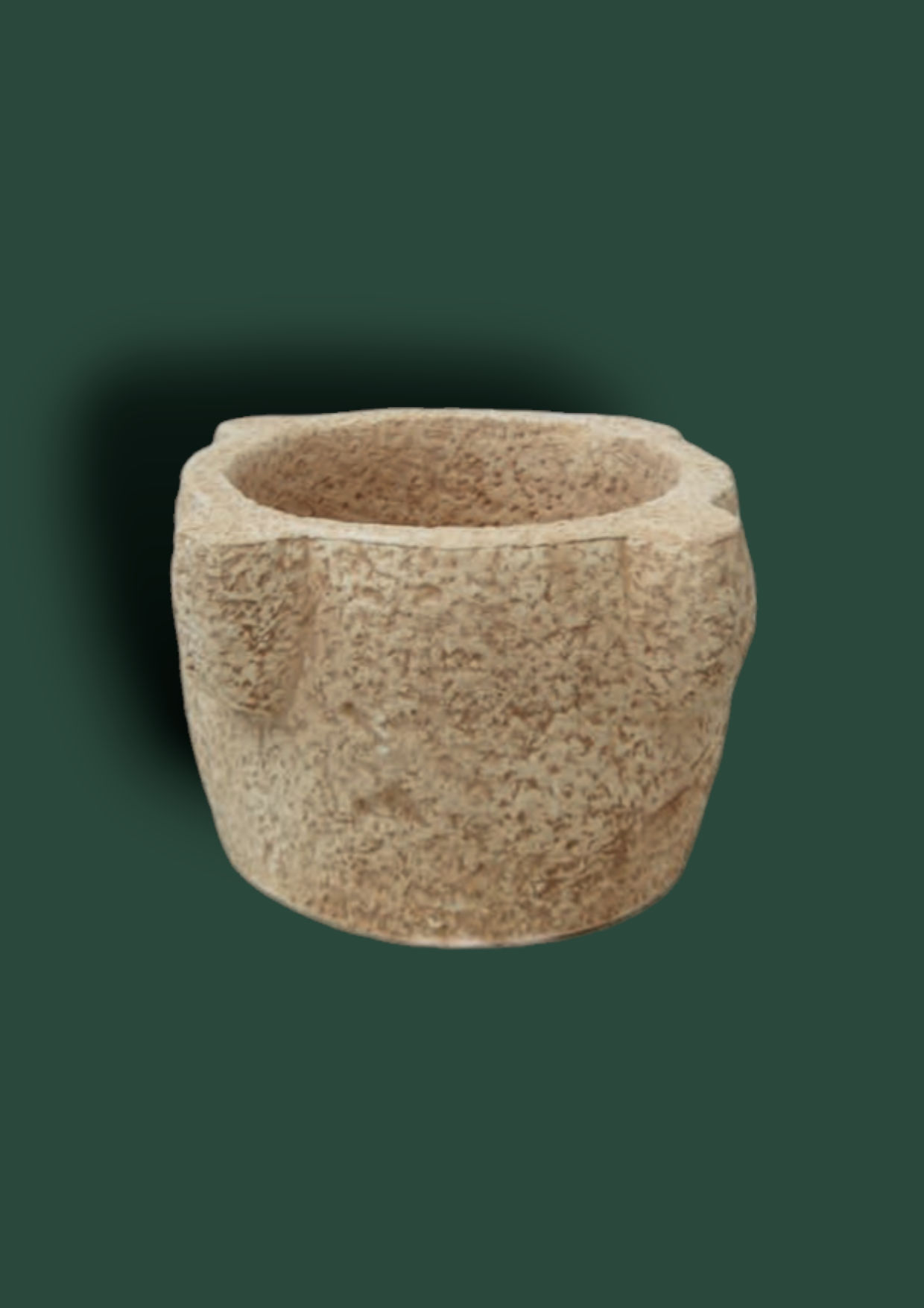 Vaso Mortaio Grafite in cemento da giardino 40cm