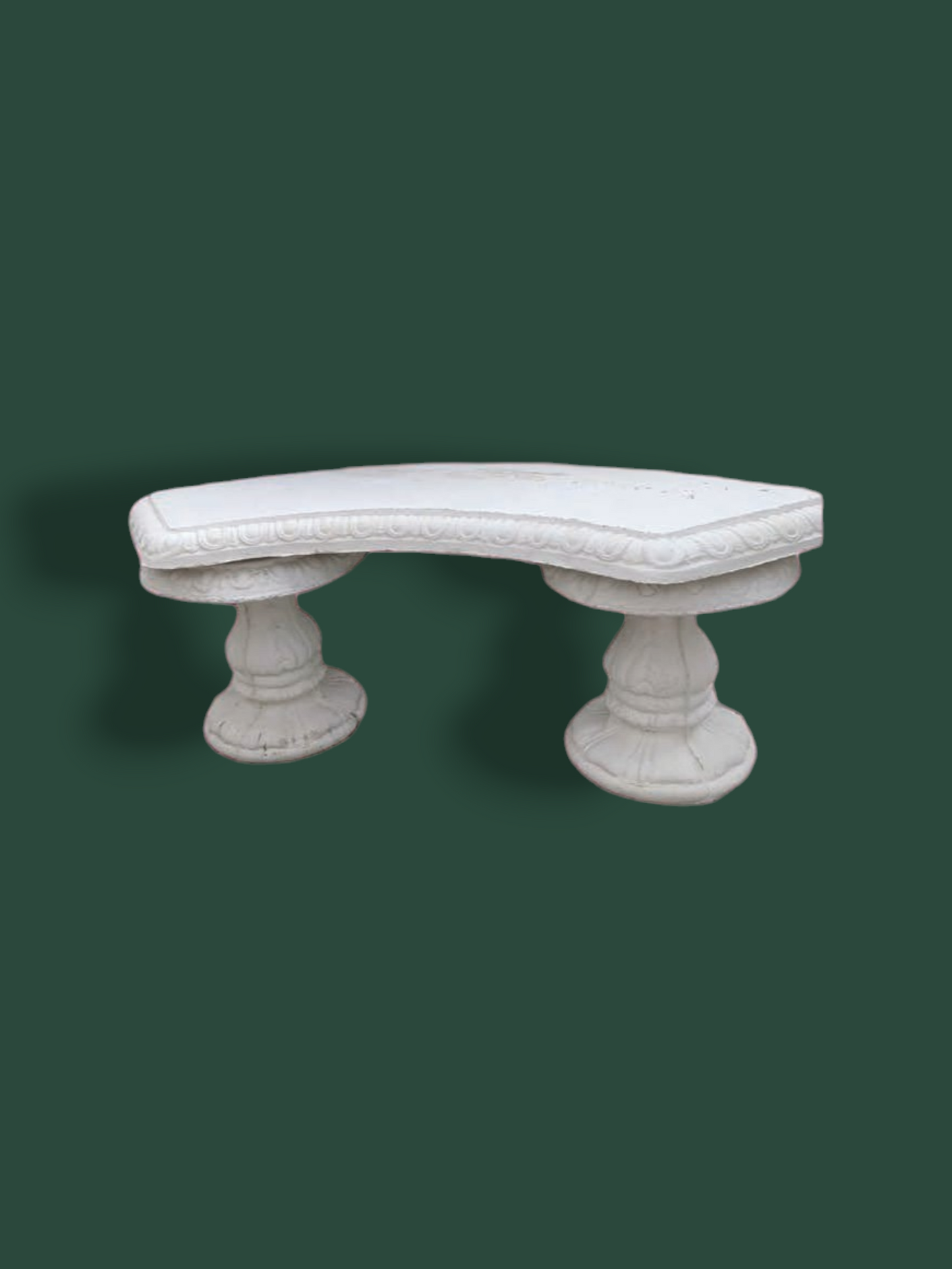 Panchina da giardino in cemento senza schienale - arredo da esterno