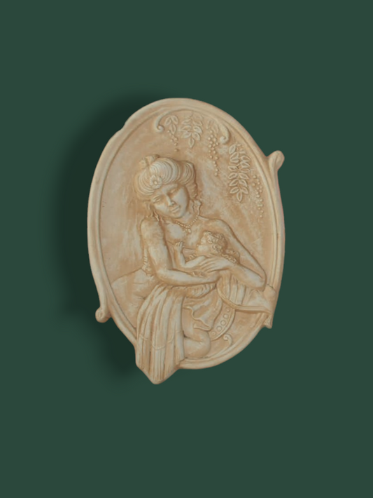 Bassorilievo maternità decorativo in cemento