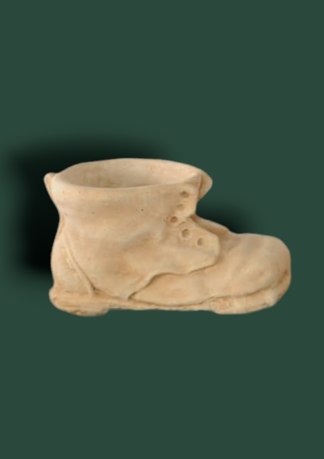 Vaso Scarpa piccola in cemento da giardino 24cm