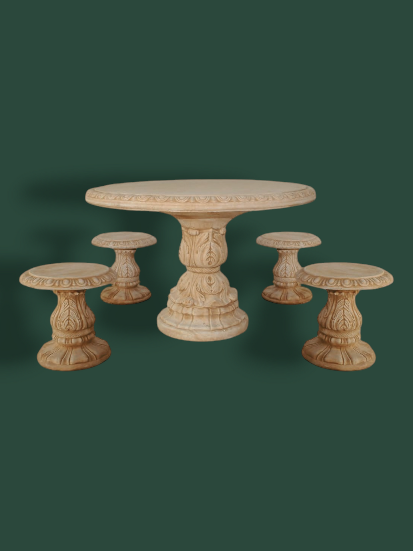Set tavolo con sgabelli in cemento – arredo da giardino