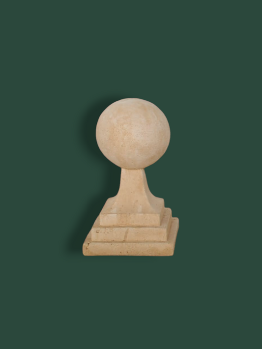 Sfera 1 decorativa in cemento per giardino con base- 51 cm