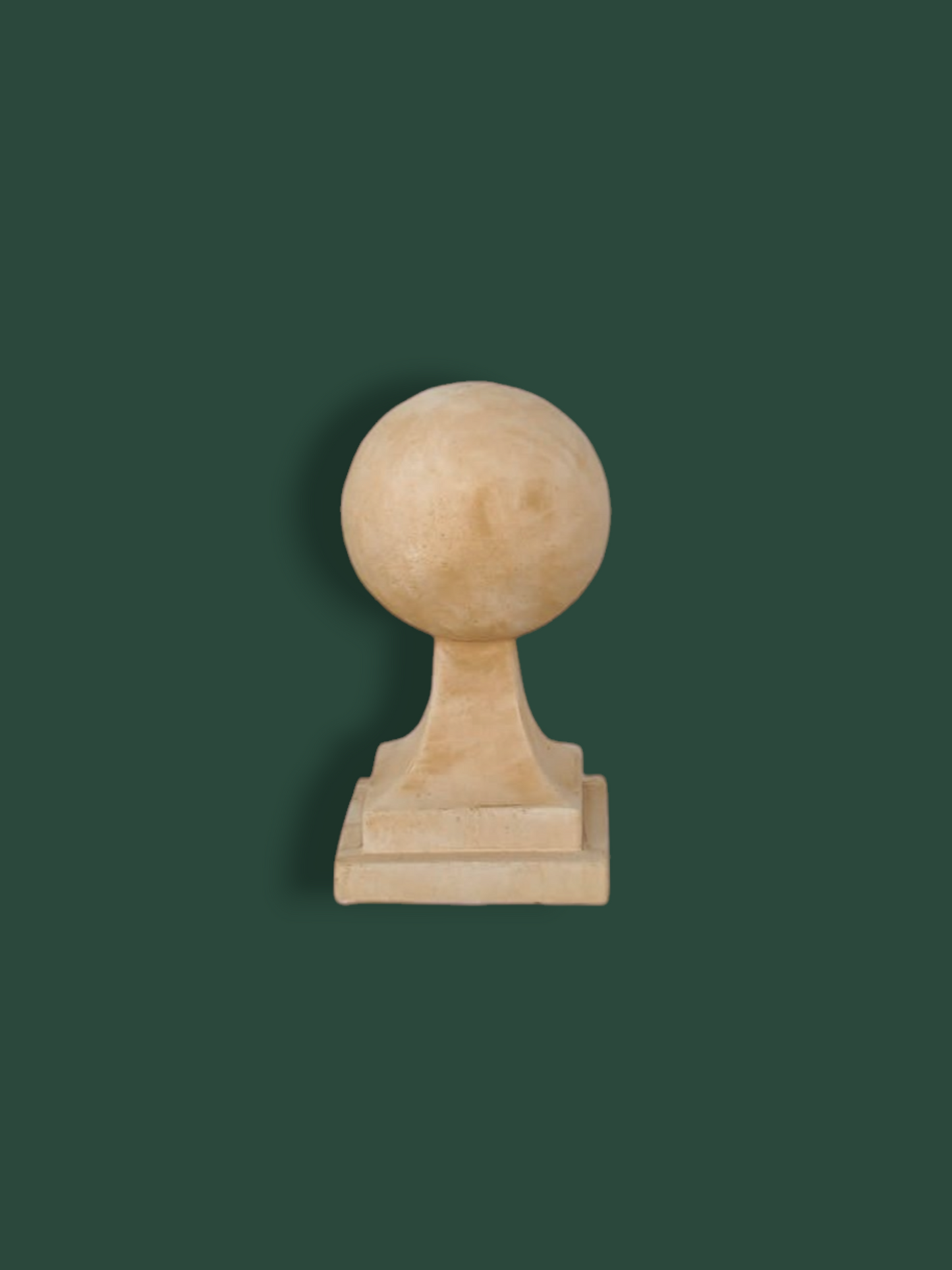 Sfera 2 decorativa in cemento per giardino con base- 45 cm