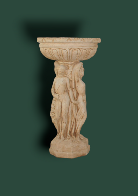 Putto Tre Grazie in cemento da giardino 90cm