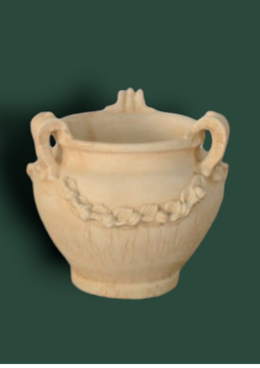 Vaso Trifoglio in cemento da giardino 40cm
