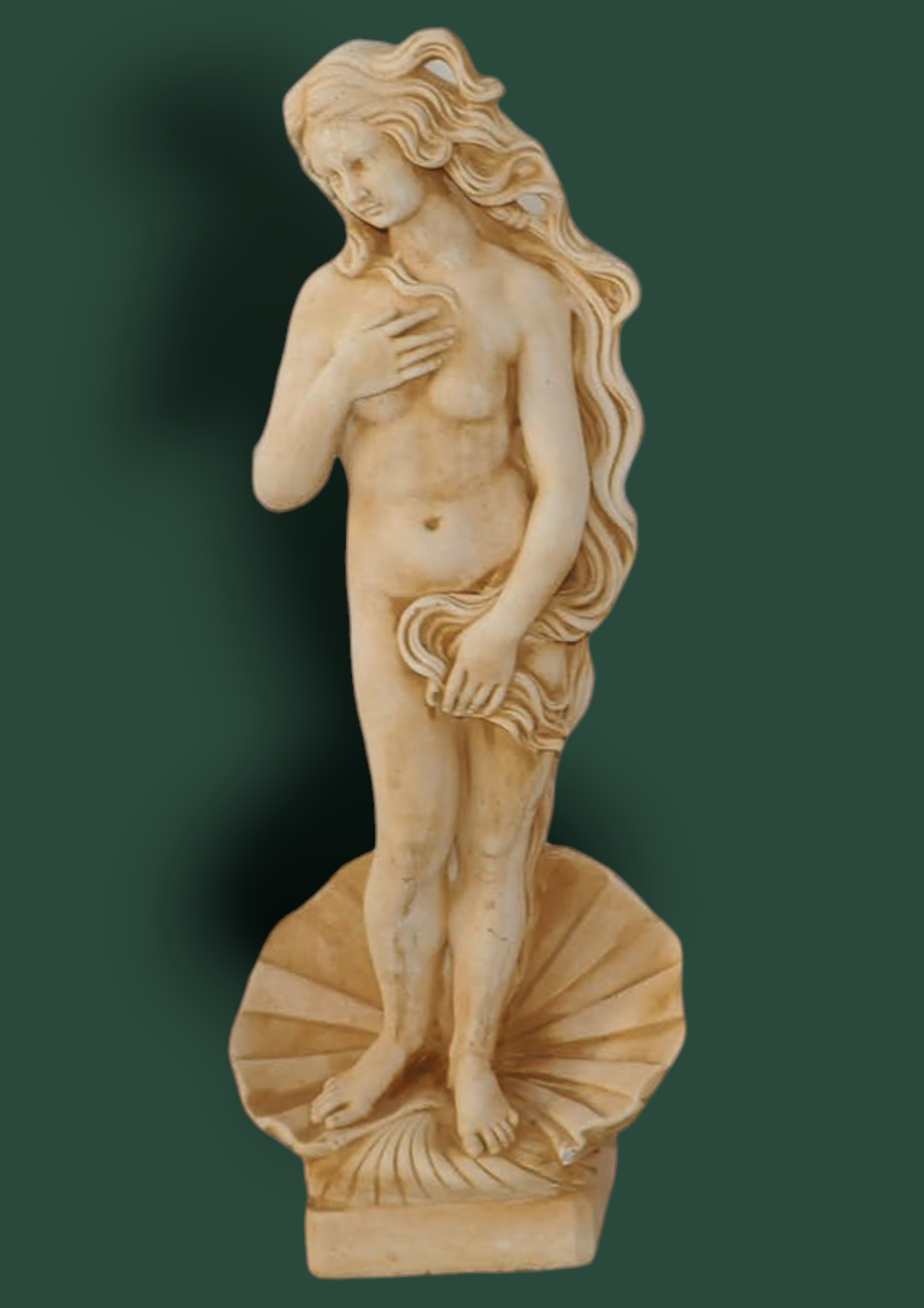 Statua Venere Botticelli in cemento da giardino 86cm